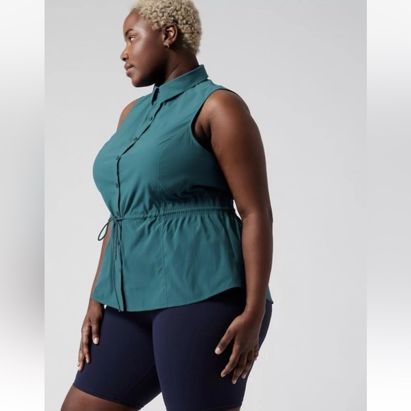 NWT Athleta Levitate Poplin Tank - Picture 3 of 9